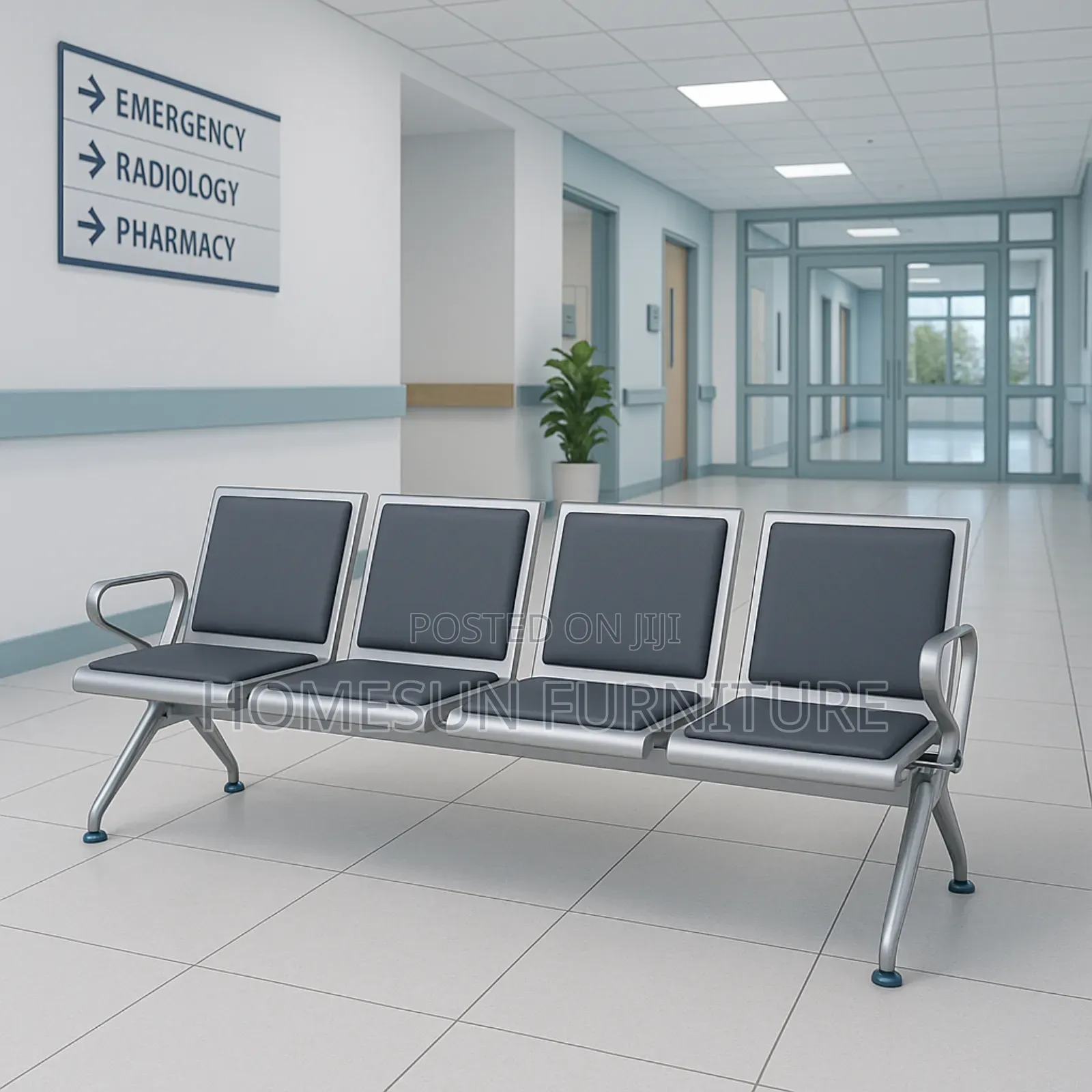 4 Seater Waiting Chair