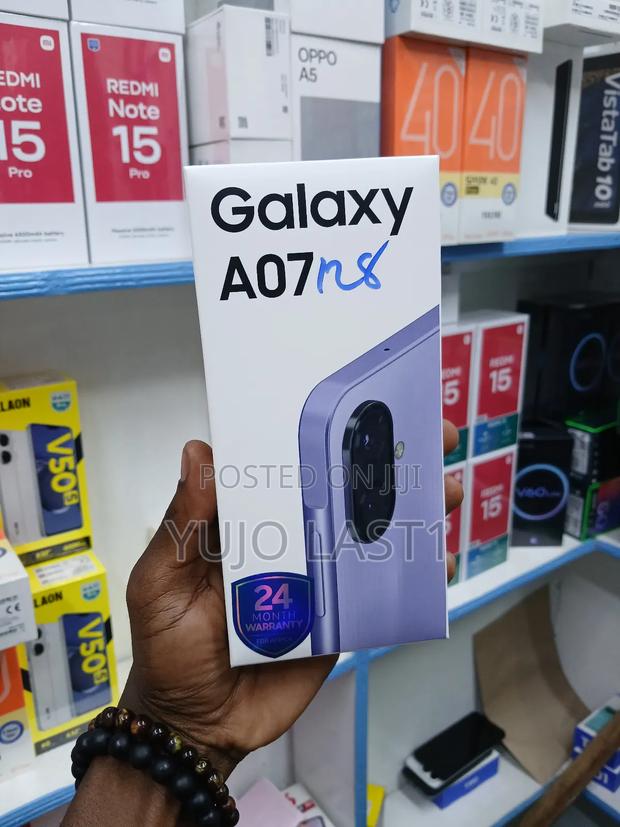 New Samsung Galaxy A07 4G 128 GB Black - main view