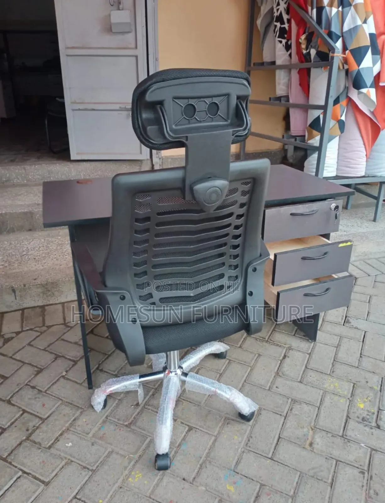Headrest Chair And Study Desk
