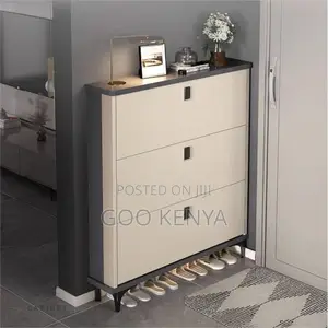 Home Shoe Rack; 3-drawer Wooden Home Shoe Rack