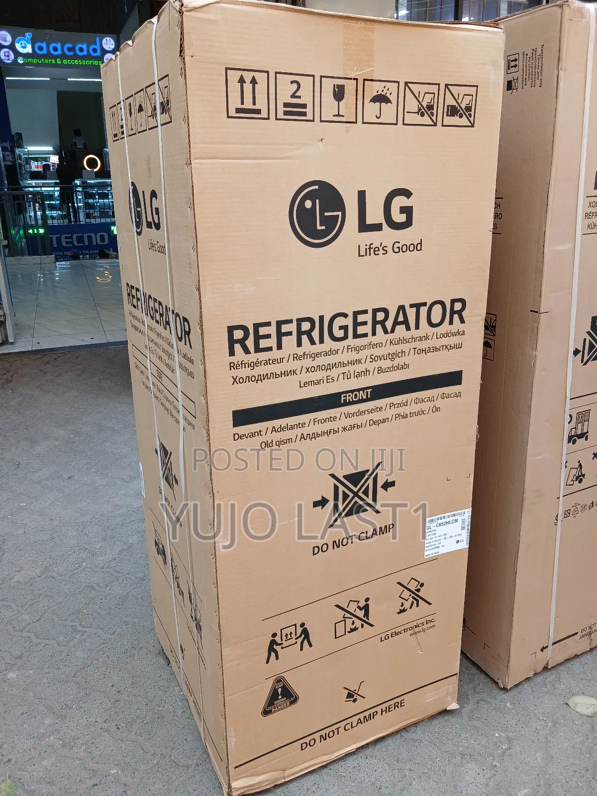 Lg 438l Top Mount Freezer Gl-C652hlcm Silver