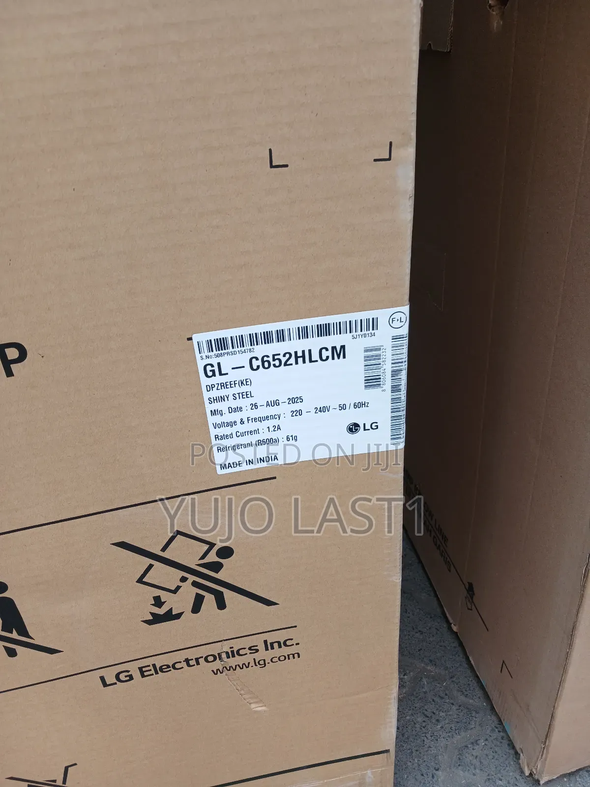 Lg 438l Top Mount Freezer Gl-C652hlcm Silver