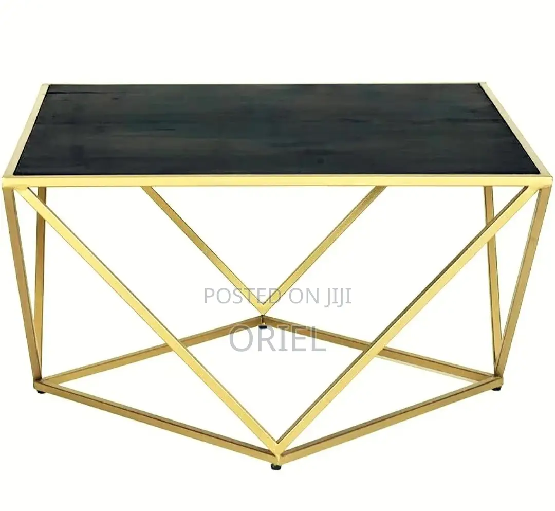 Coffee Table; Space-Saving Glass Top Coffee Table
