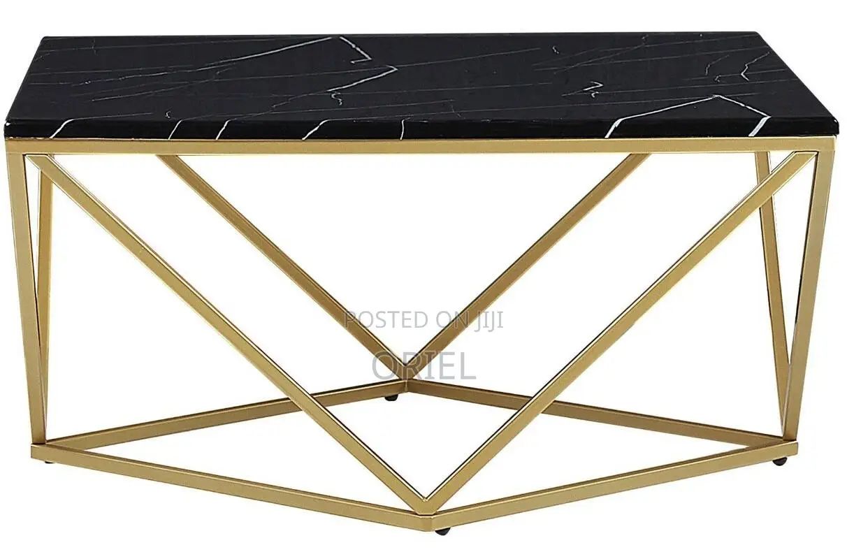 Coffee Table; Space-Saving Glass Top Coffee Table