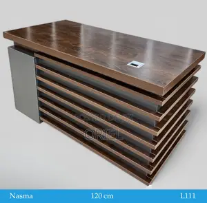 Office Desk; Executive Office Table in Dark Oak Finish