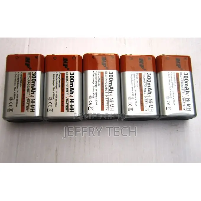 9v Rechargeable Battery - 5pcs