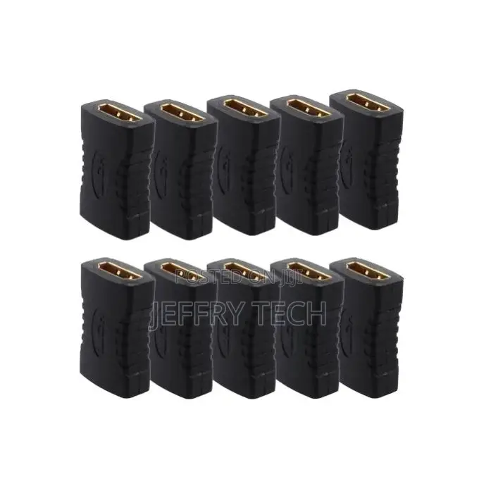 Hdmi Compatible Female to Female Extender Adapter - 10pcs