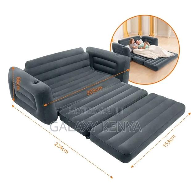 3 Seater Intex Inflatable Pull-Out Sofa Plus Free Electric Pump - thumbnail 2