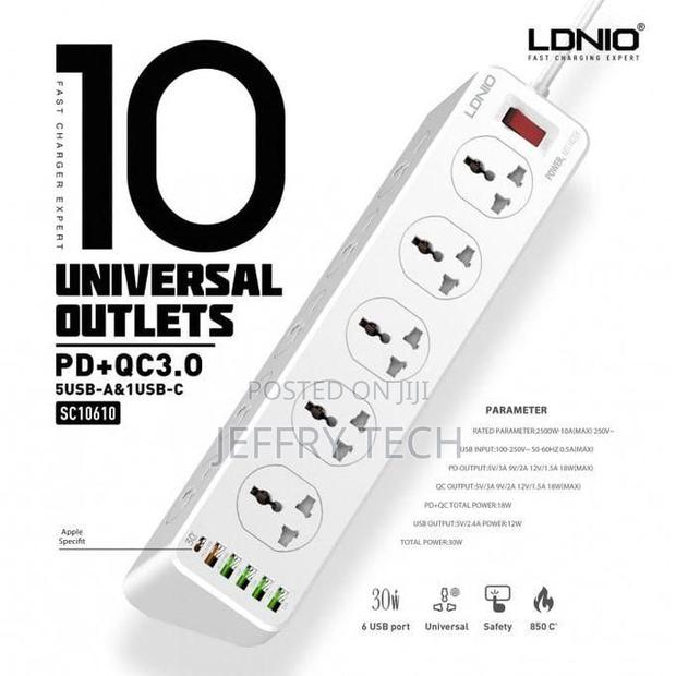 Ldnio Pd/5usb/10 Sockets Extension - main view