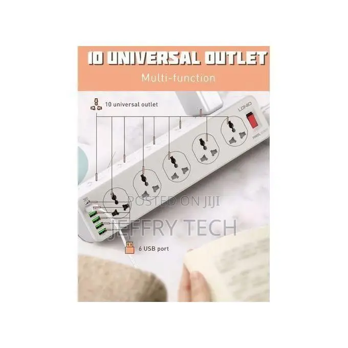 Ldnio Pd/5usb/10 Sockets Extension