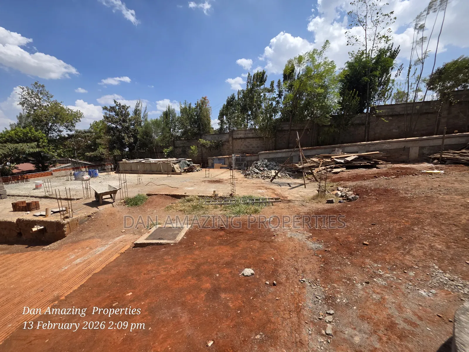50 by 100 Plot With a Ready Laid Down Foundation for Sale in Kerarapon