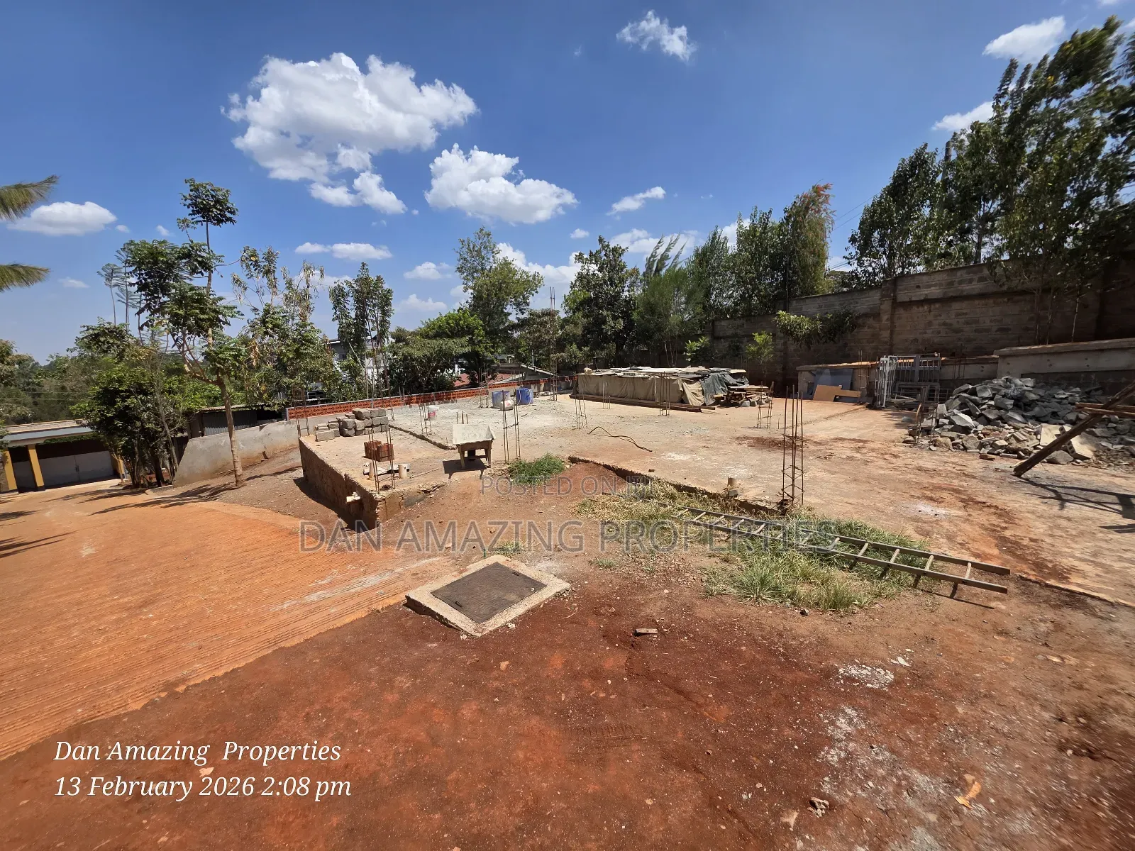 50 by 100 Plot With a Ready Laid Down Foundation for Sale in Kerarapon