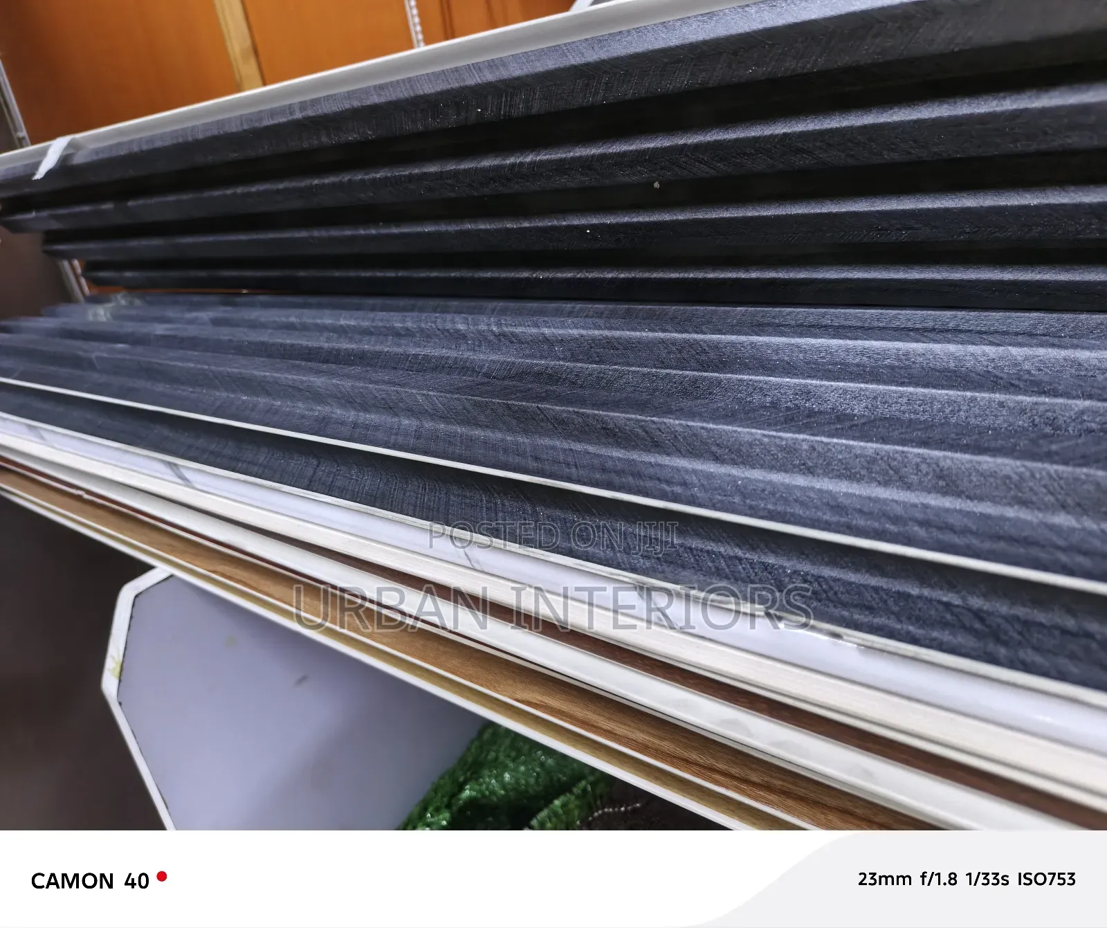 Dark Grey Fluted Panels Dark Grey Fluted Panels