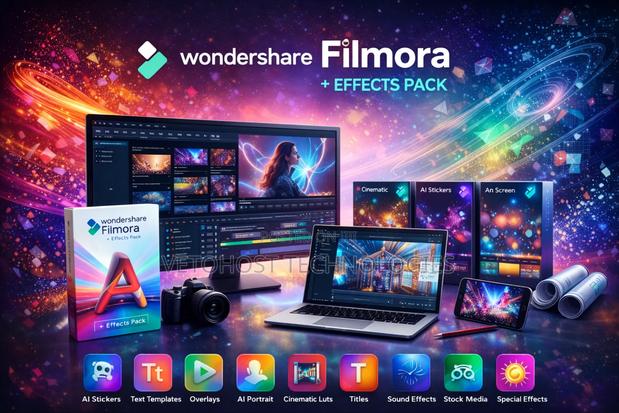 Wondershare Filmora 15 2026 + Effects Pack — Install Activation - main view