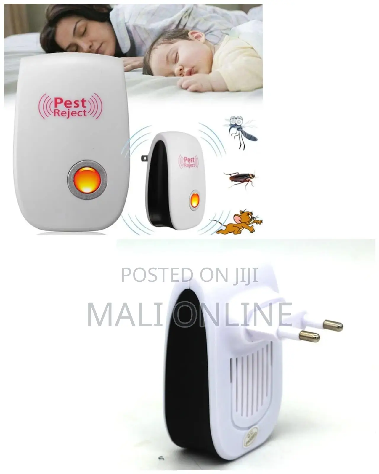 Ultrasonic Pest Repellent Plug-in – Electronic Insect Rodent Repelle