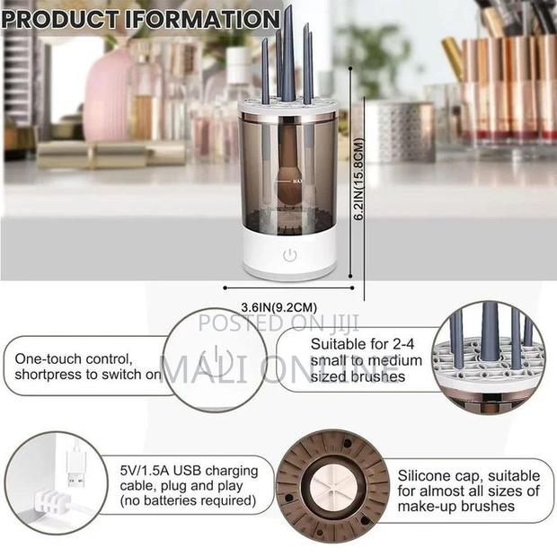 Automatic Electric Makeup Brush Cleaner Usb Portable Makeup Brush - thumbnail 3