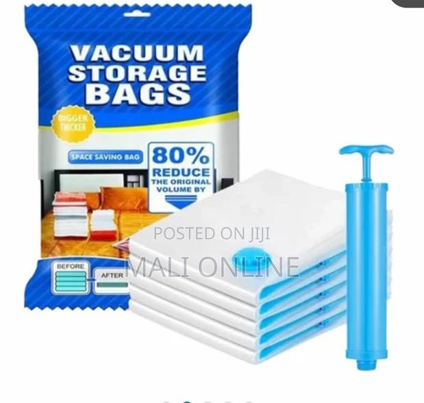 Space Saver Vacuum Storage Bags With Hand Pump – 5pcs Large Compressio - main view