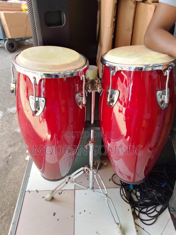 Conga Drums With Natural Rawhide Heads - main view
