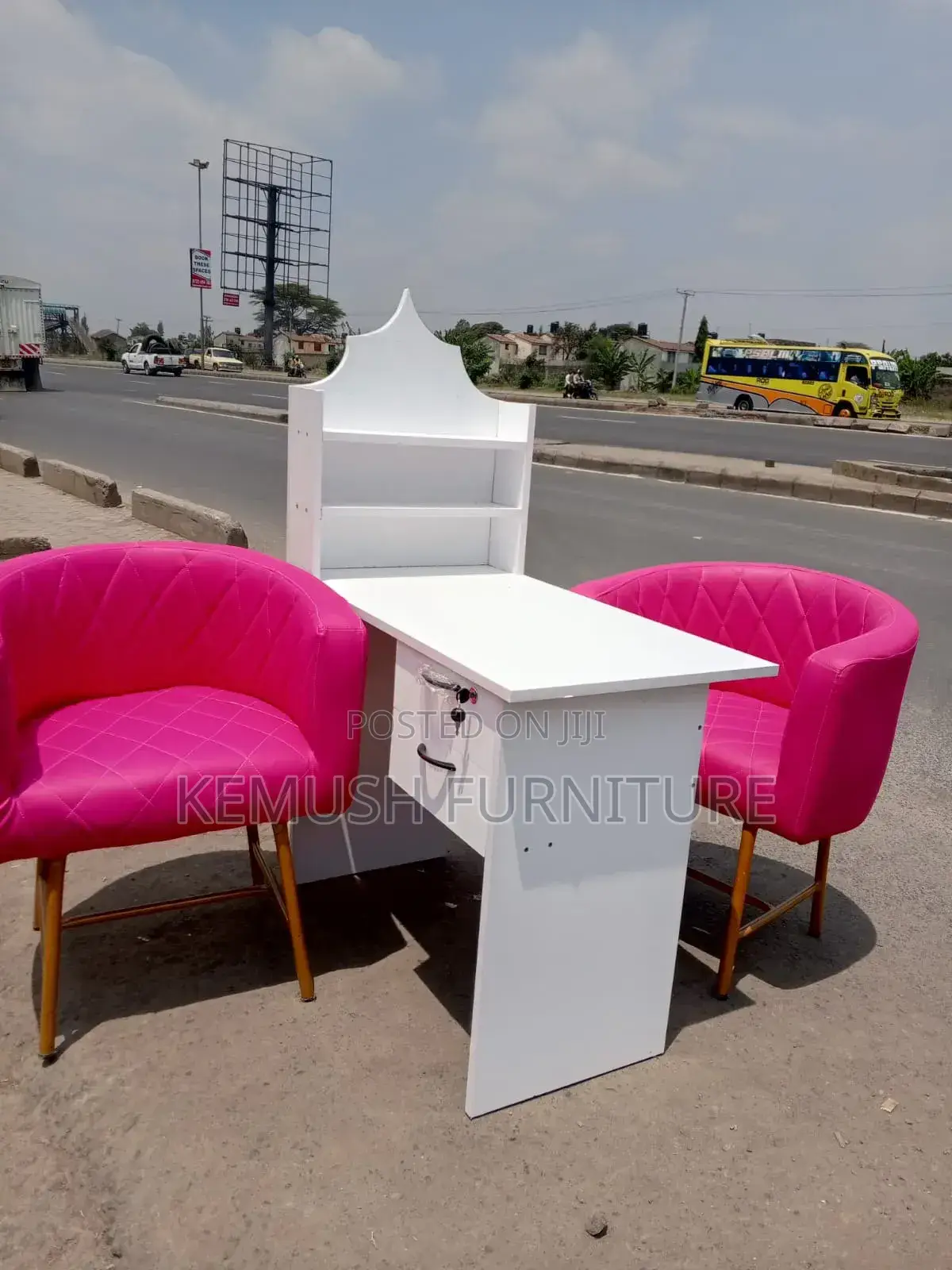 2 Styling Chairs Plus Manicure Table