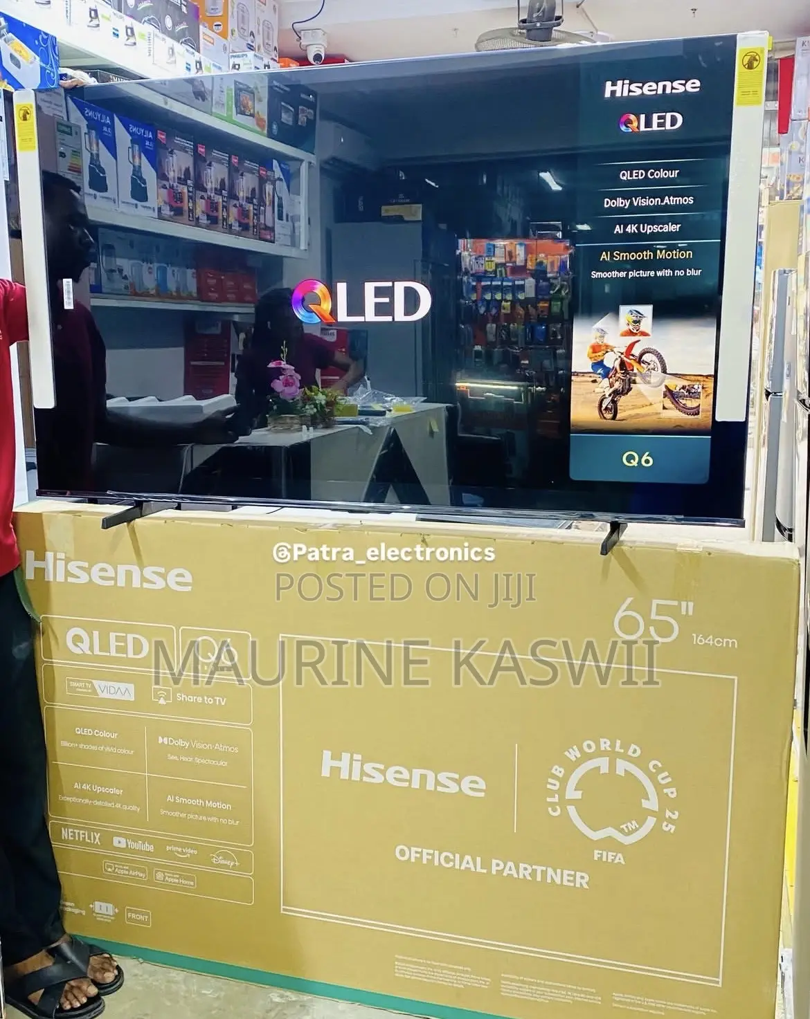 Hisense Qled 65” Inch Smart Vida Frameless-65q6