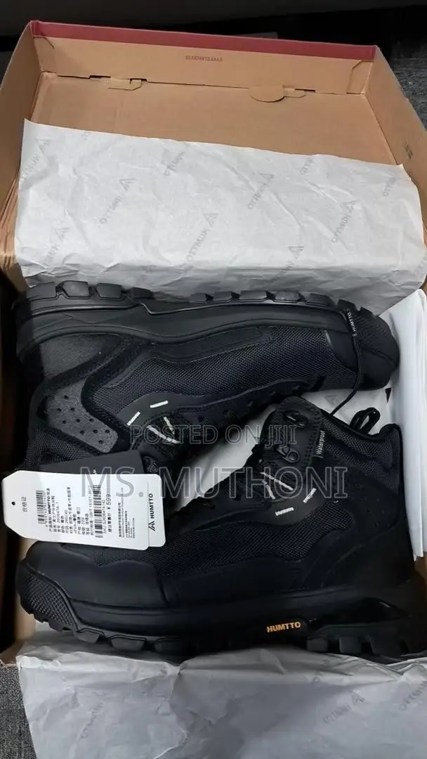 Original Black Humtto Brand Hiking Boots Size 38-46