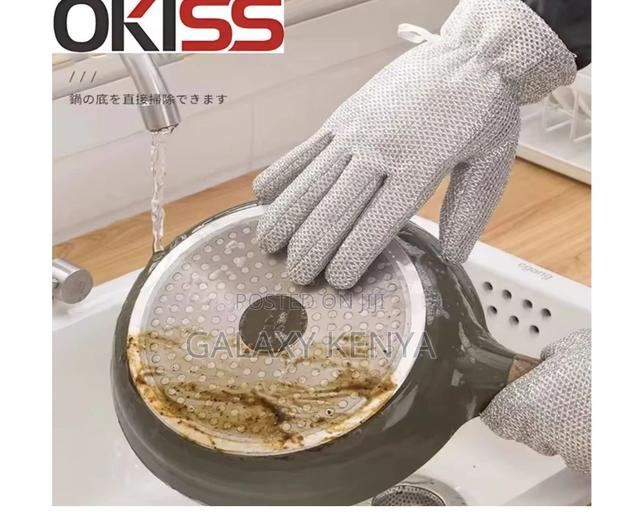 Heavy Duty Magic Steel Wire Cleaning Gloves - thumbnail 3