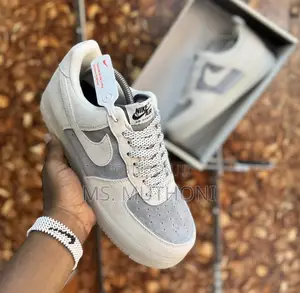 *Nike Air Force 1 Black / Gray Colorway Size 36-45