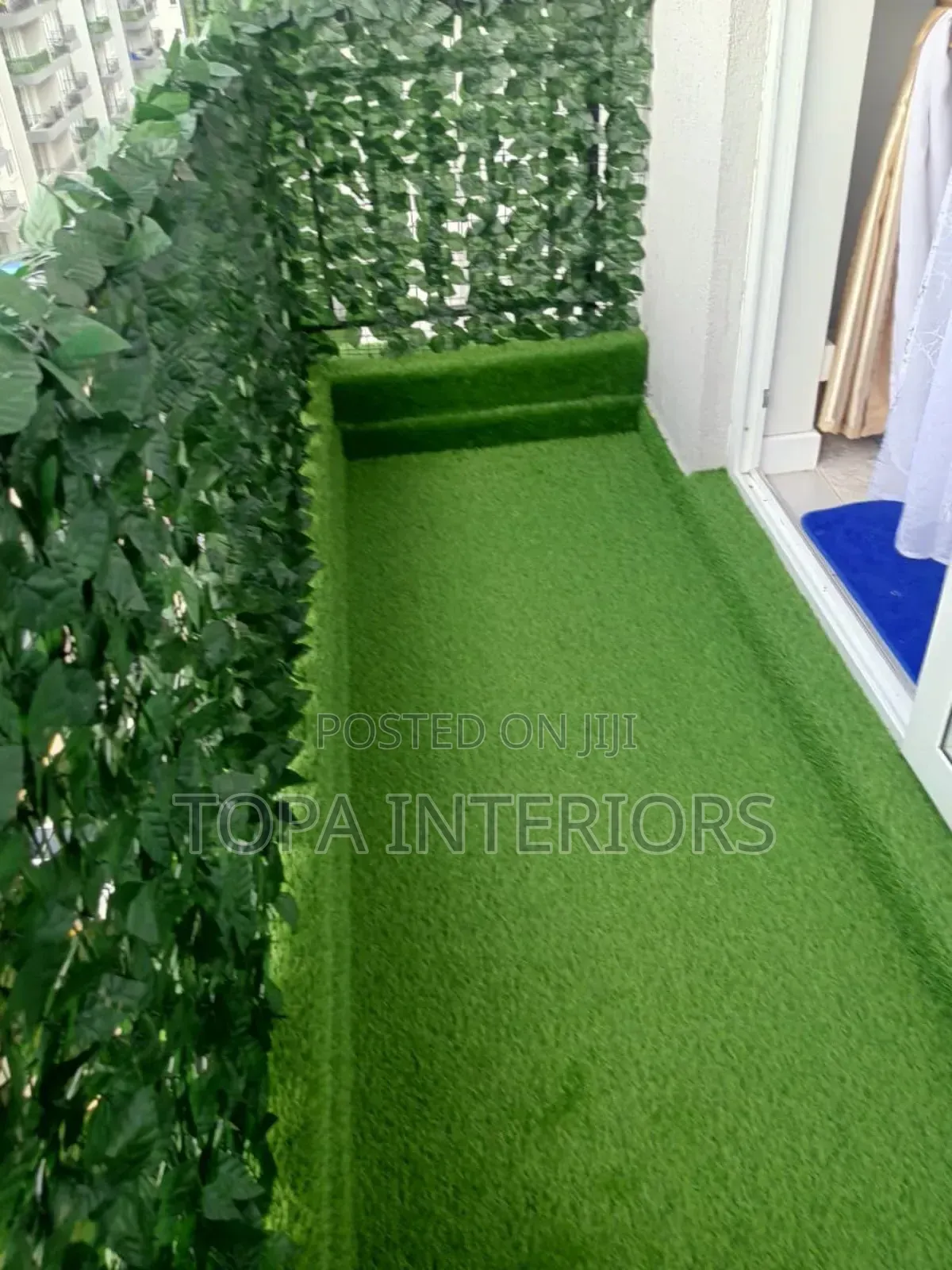 Balcony Garden Artificial Green Turf Carpet With Fake Grass