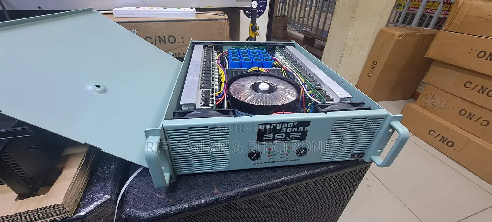 Powerful Morgan Sound 39.2 Class H Power Amplifier 2 Channels