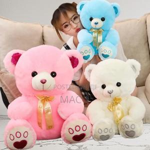 Classic Soft Teddy Bear – Large Size (Available in White, Blue Pink) - main view