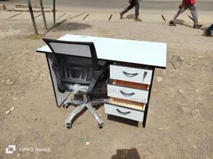Study Desk And Mesh Office Chair