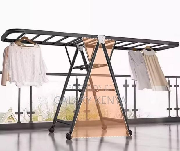 Movable Foldable/Portable Laundry Drying Rack - thumbnail 2