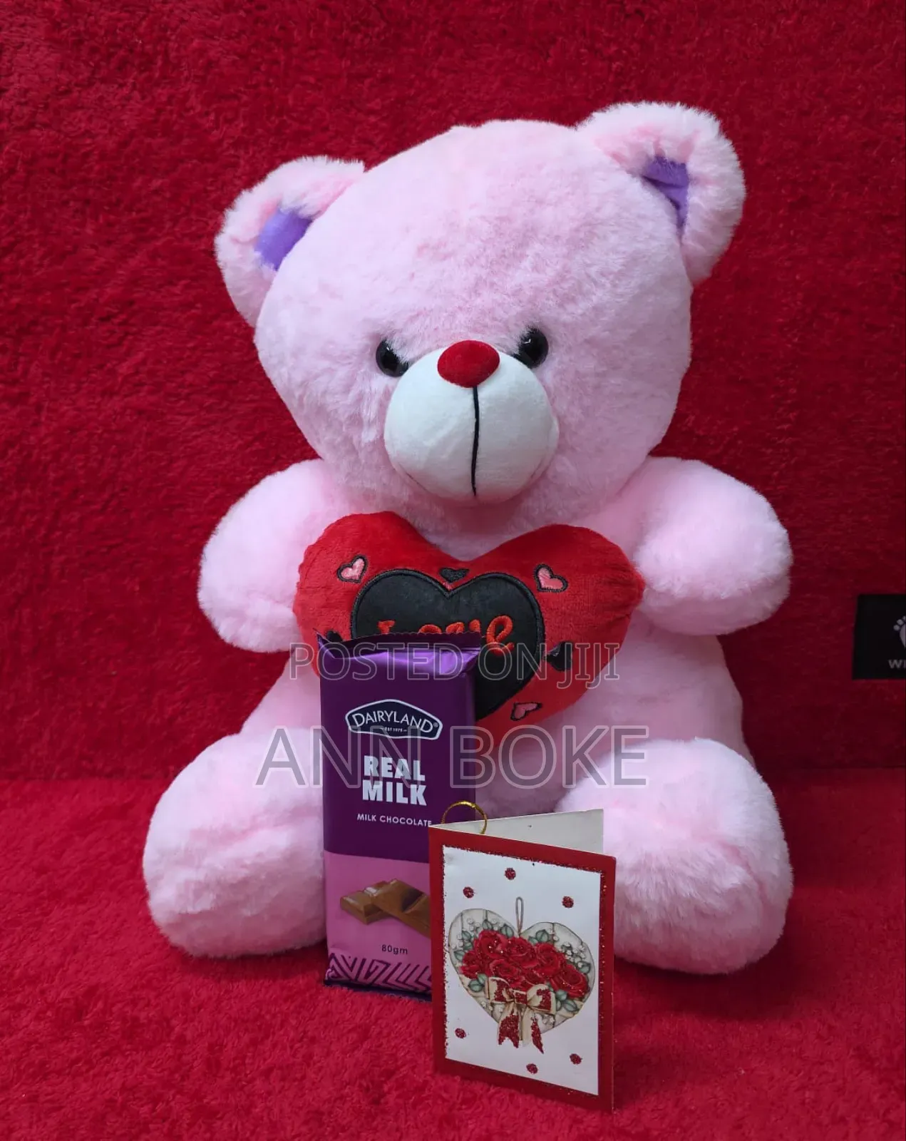 Hot Valentines Lady Gift Set * Teddy Bear Chocolate Card