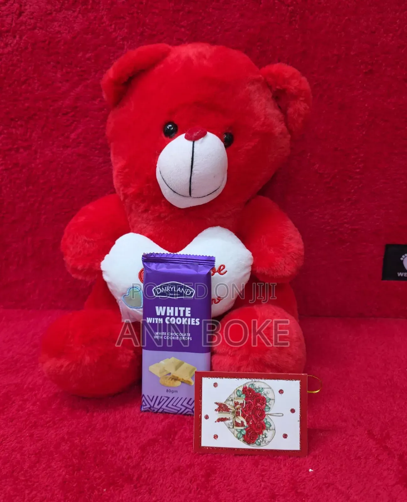 Hot Valentines Lady Gift Set * Teddy Bear Chocolate Card