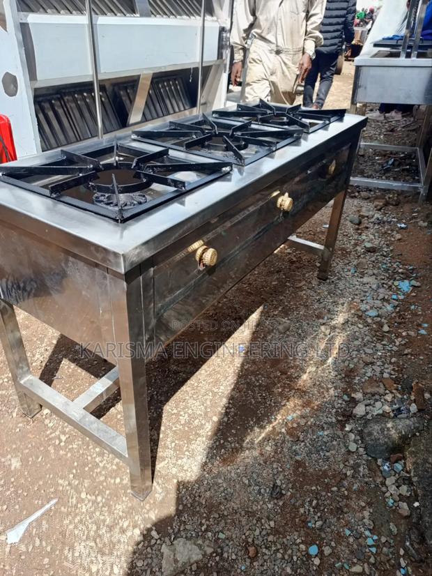 Stainless Steel 3 Burner Cooker - main view