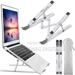 *Adjustable Metallic Laptop Stand - main view
