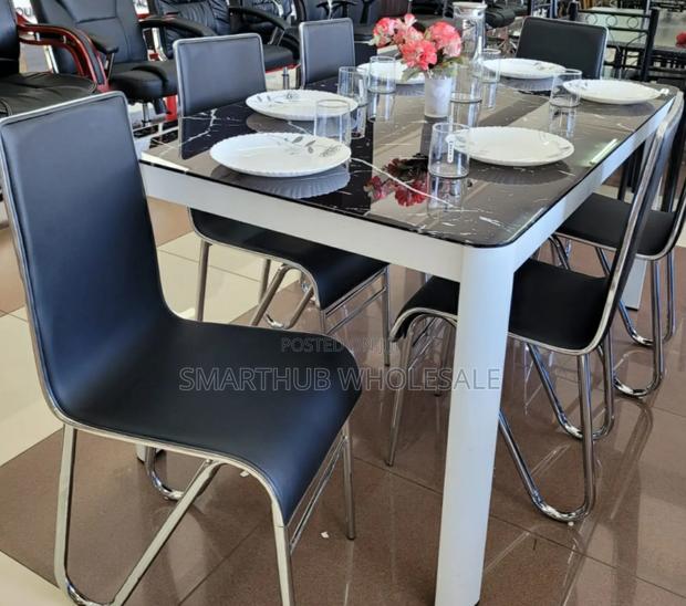 Executive Marble Six Seater Dinning Set - main view