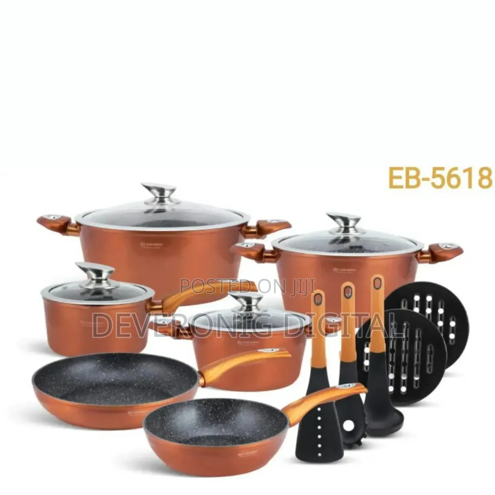 Edenberg Cookware Eb -5618 15pcs Cookware Set