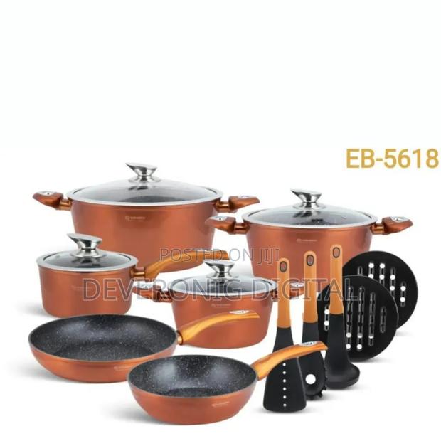 Edenberg Cookware Eb -5618 15pcs Cookware Set - thumbnail 2