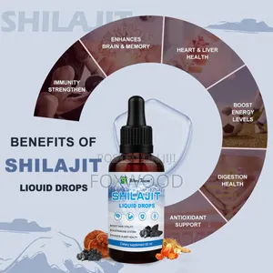 Shilajit Liquid Drops Dietary Supplement.
