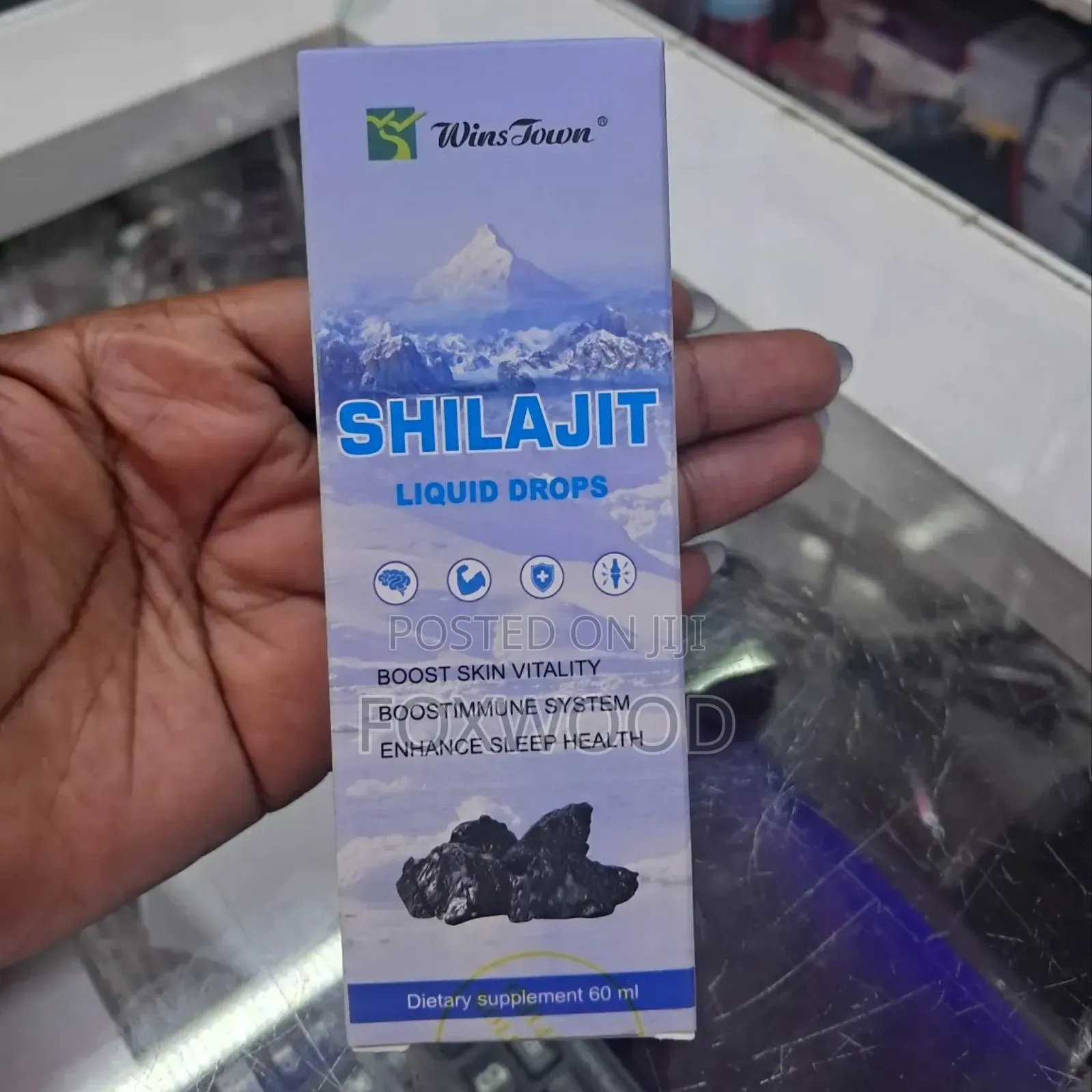 Shilajit Liquid Drops Dietary Supplement.