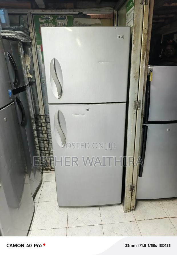 A Large Lg Double Door Fridge 500 Litres