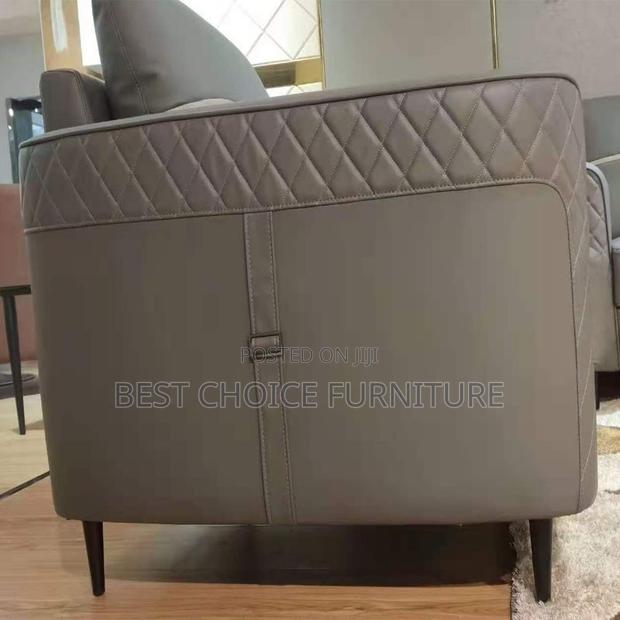 Office Sofa Sets; Executive Grey Office Sofa – 5-Seater Upholstered - thumbnail 8