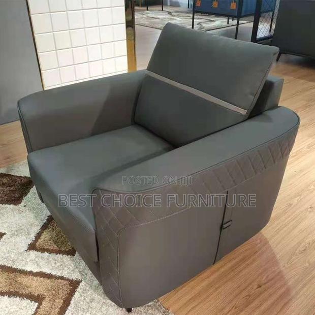 Office Sofa Sets; Executive Grey Office Sofa – 5-Seater Upholstered - thumbnail 13