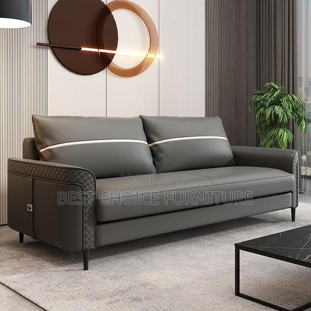 Office Sofa Sets; Executive Grey Office Sofa – 5-Seater Upholstered - thumbnail 15