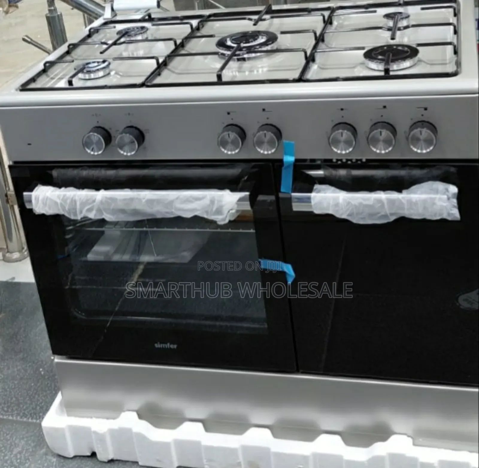 60*90 Von Simfer 5gas, Electric Oven, Gas Compatement Standing Cooker