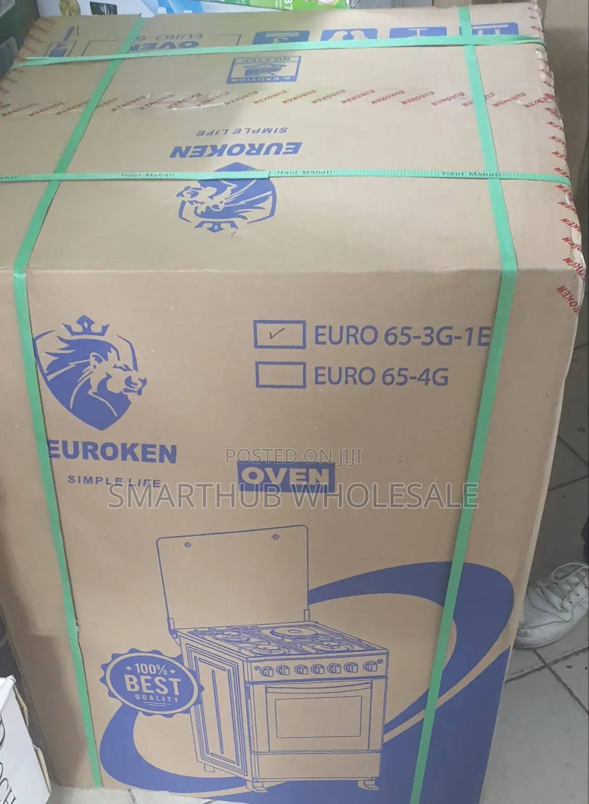 60×65 Euroken 3 Gas Burners Plus 1 Electric Hot Plate