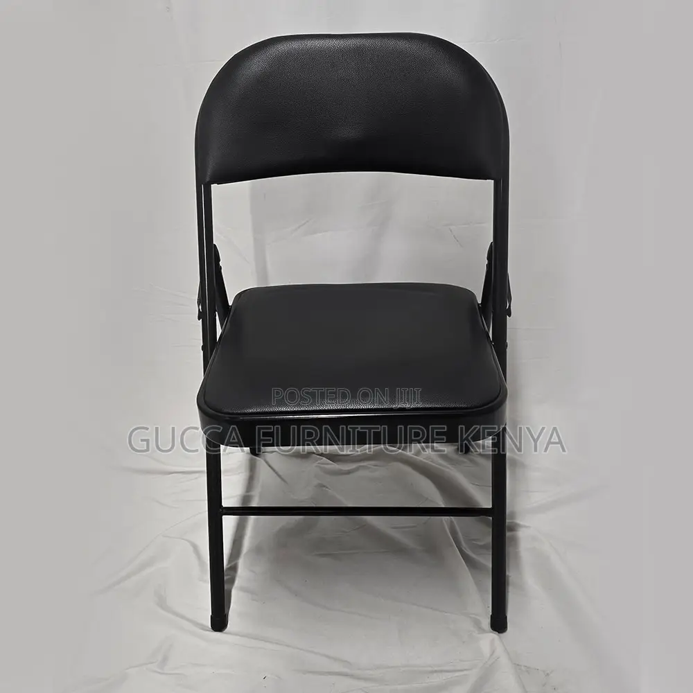 Black Foldable Home Office Study Desk Chair