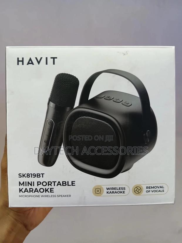 Havit Sk819bt Mini Portable Karaoke Bluetooth Speaker - thumbnail 3