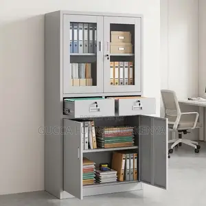 2-door Glass Front Office Document Cabinet